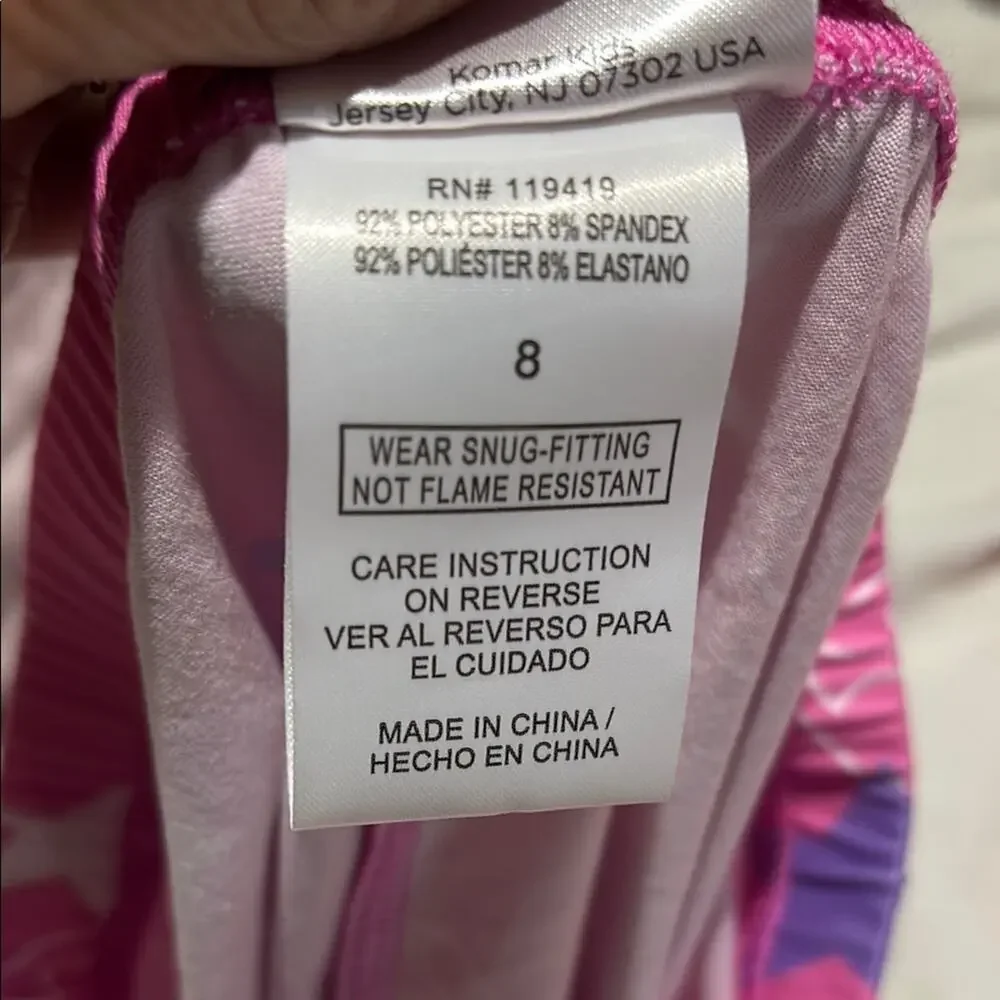 Barbie 8 Pink Pajama Set with Star Motifs nwt flame retardant new